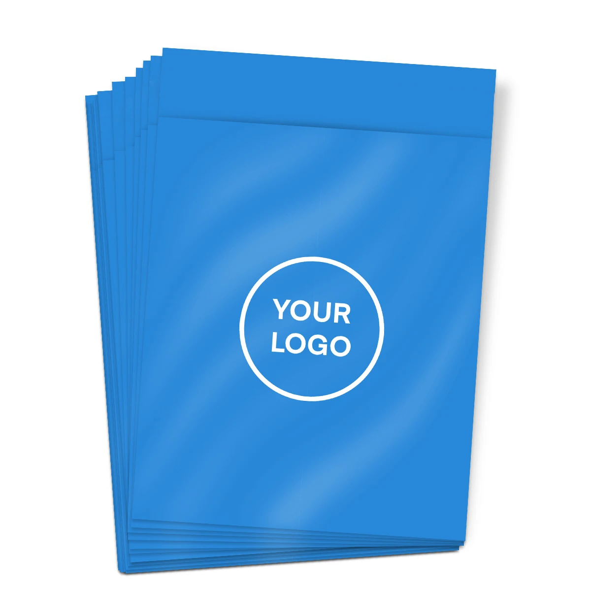 Синие пластиковые пакеты для почтовых отправлений полиэтиленовые с