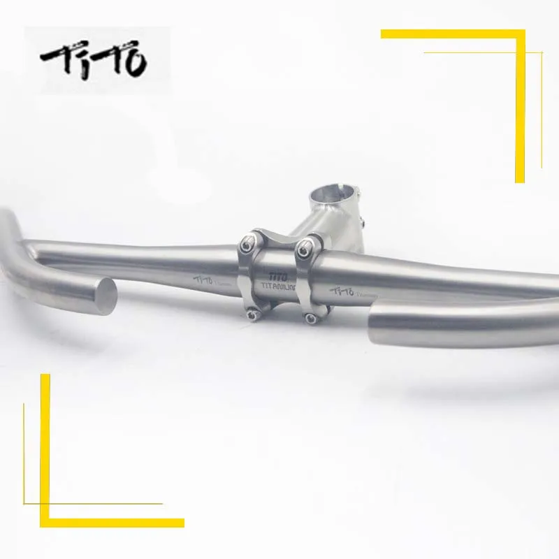 

TiTo Titanium Alloy Road Bike MTB Mountain Handlebar Touring Bike Rest Handle Swallow Handle Straight Handle Bicycle Accessories