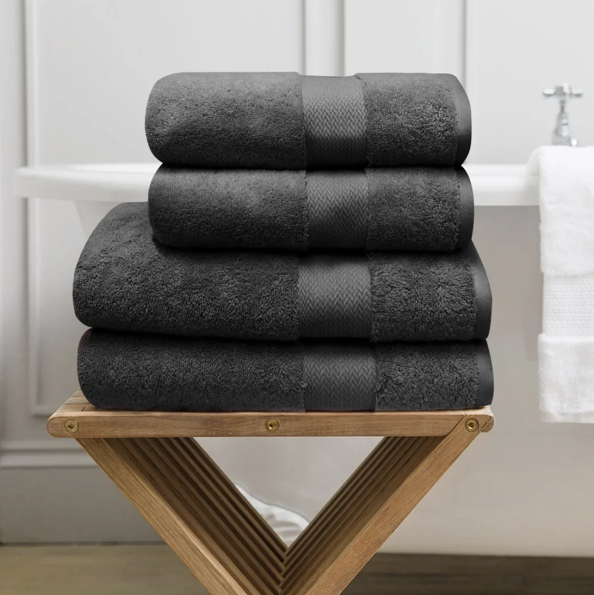 

Towel set 4 pcs bundle bath towel 2 pcs hand face towel 2 pcs organic cotton comfortable handy quality absorbent towel set