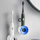 Настенный держатель для электрической зубной щетки, самоклеящиеся аксессуары для хранения зубов, настенная полка для ванной комнаты