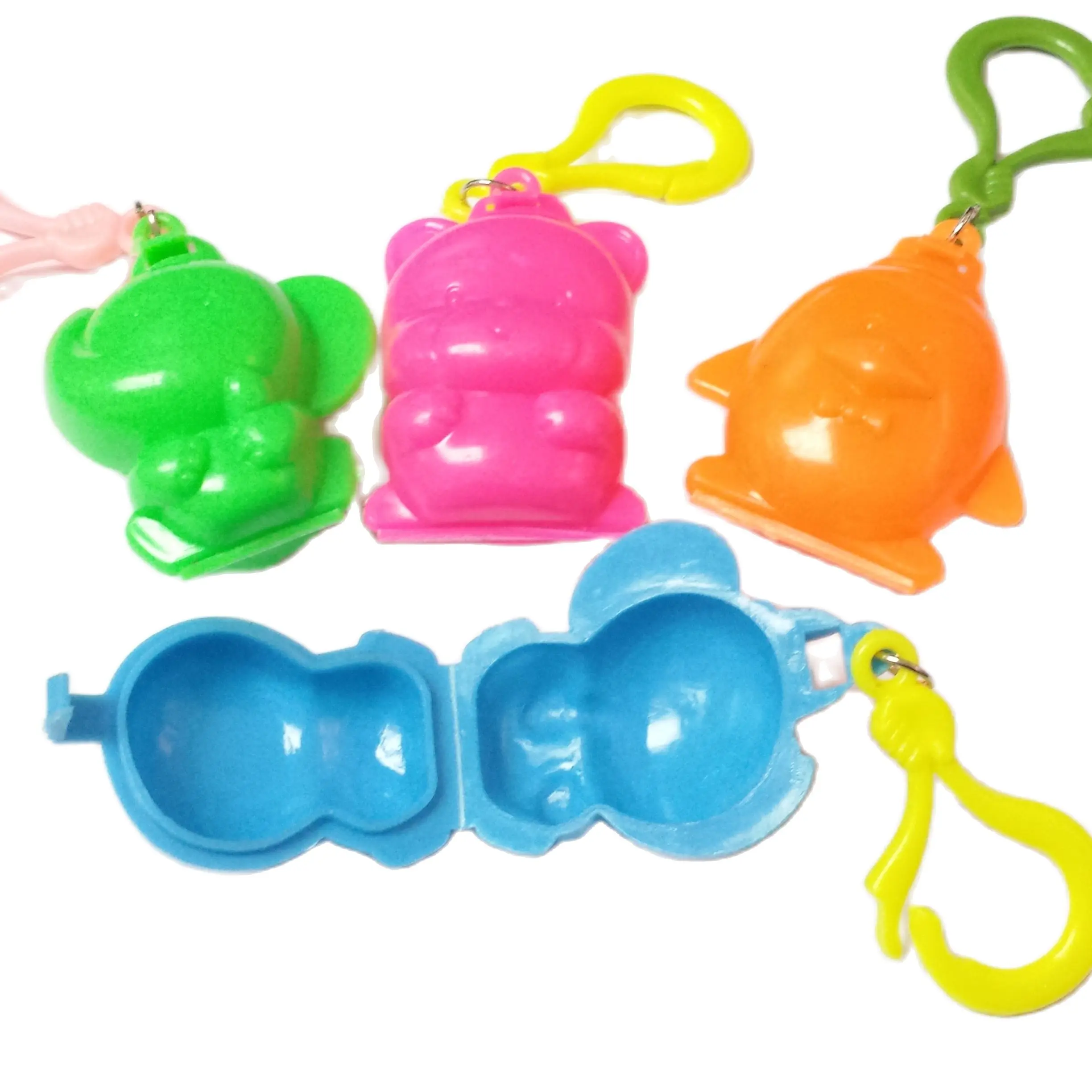 

12X Animal Box Save Your Candy Sweet Outdoor Store Your Pills Clip Keychain Kids Boys Girls Home Craft Toys Birthday Party Favor