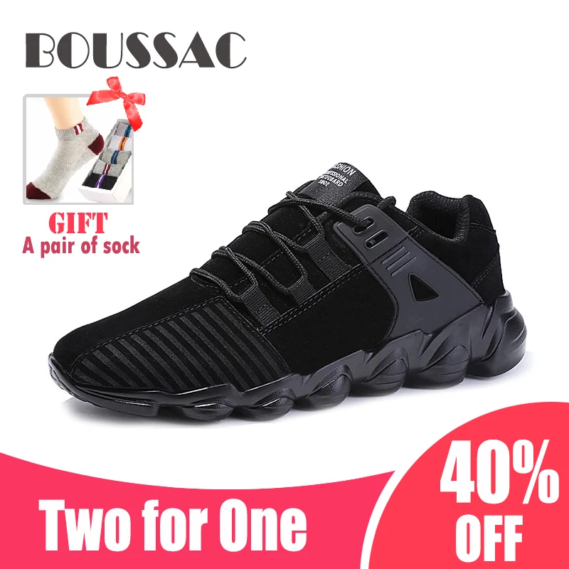 BOUSSAC мужские роскошные брендовые кроссовки удобные спортивные уличные дышащие
