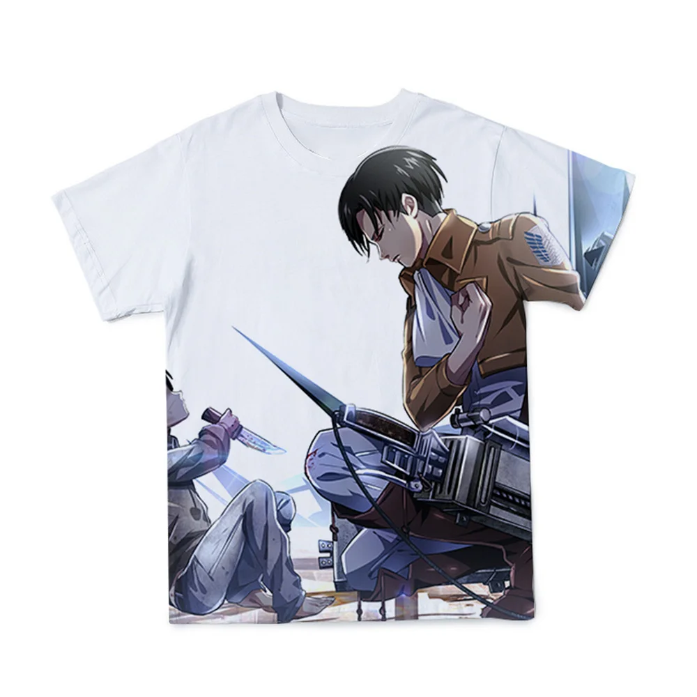 

Shingeki No Kyojin Anime T Shirt Camisetas Manga For Men Tops Ropa Hombre Tee Camisa Masculina Verano Koszulki Chemise Homme