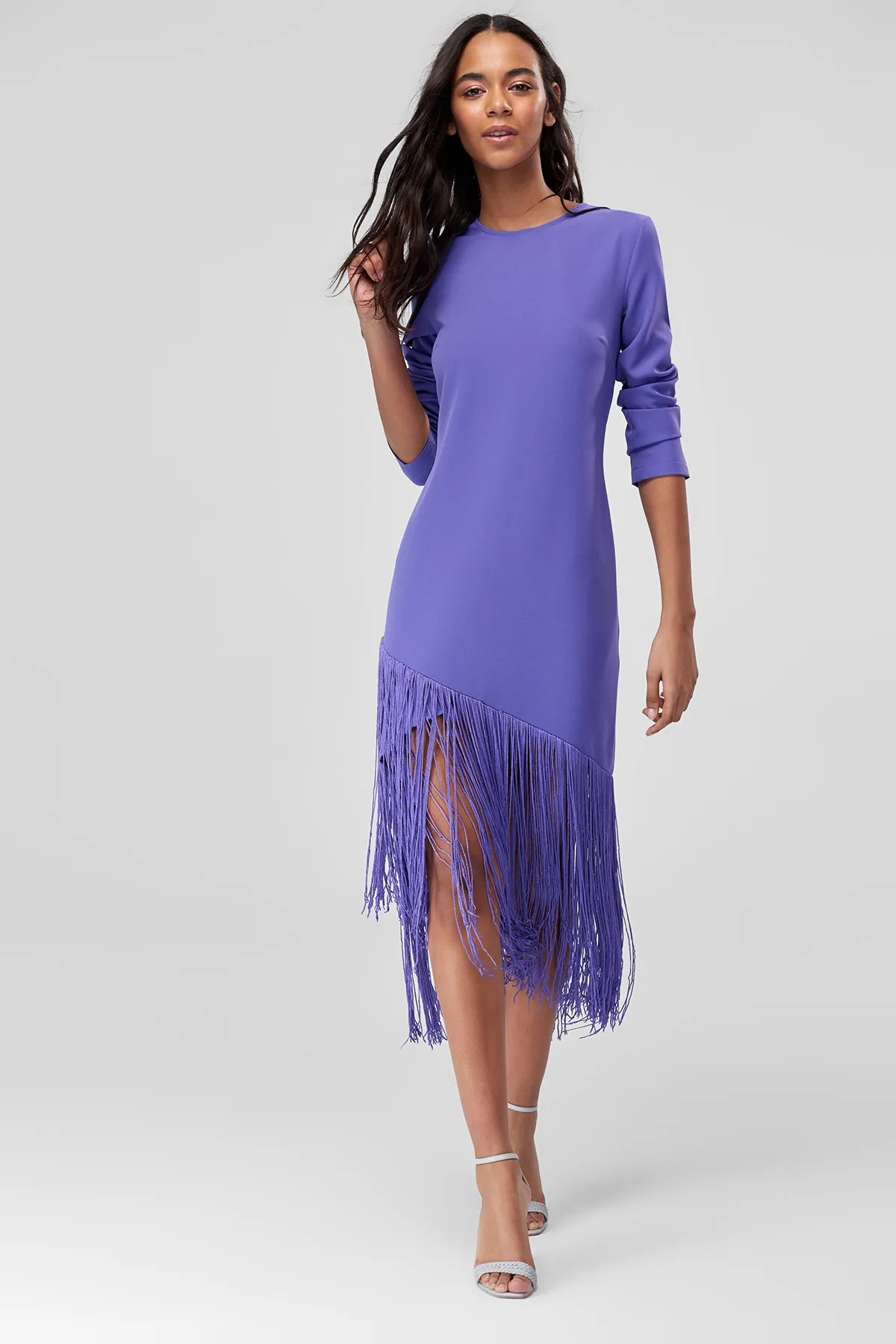 Trendyol платье с кисточками TCLSS18LJ0136 | Женская одежда
