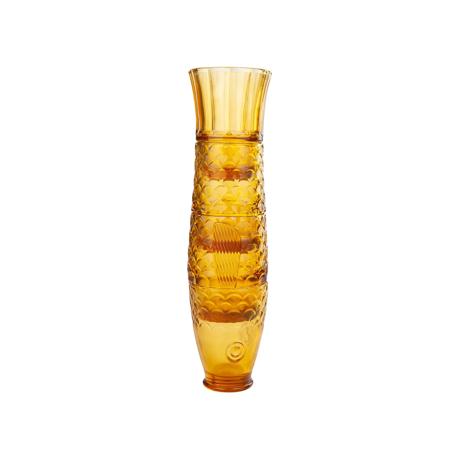 

WONDERFUL MAGNIFICENT Karaca Fish Set of 4 Amber Soft Drink Glasses YOUR CUP OF QUALITY WITH COFFEE WITH COFFEE COFFEE FREE SH
