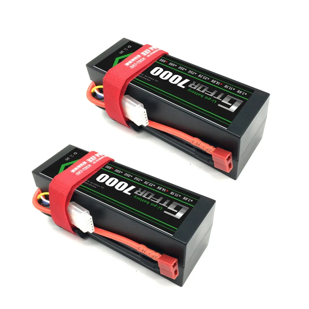 DXF Батарея lipo 4S 2s 7,4 v 14,8 V 5200 мА/ч, 7000 mah литий-полимерный Батарея для RC Батарея LiPo 45c 60C для RC Buggy Crawler Monster Truck