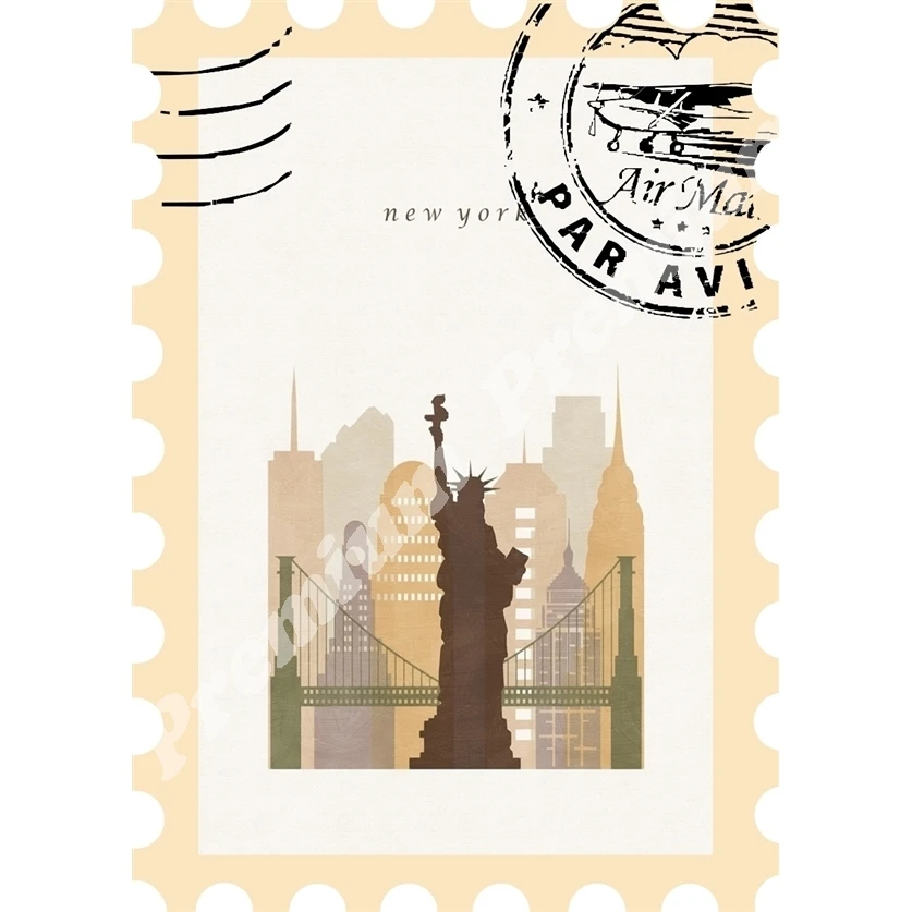New York Сувенирный магнит Винтажный туристический плакат | Дом и сад