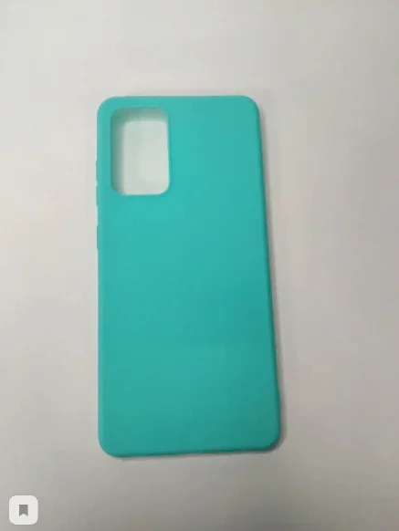 Силиконовый чехол для samsung galaxy A52 / самсунг А52 бирюзовый (мятный) с бортиком защиты