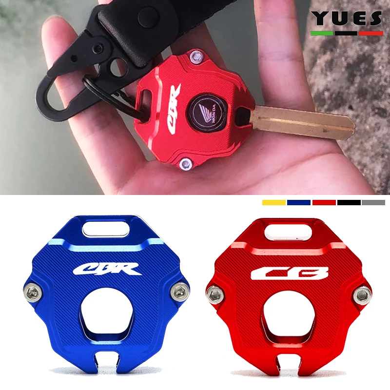 For HONDA CB650R CBR650R CB500X CB500F CB1100 CBR1000RR CBR600RR Motorcycle Key Cover Case Shell Keyring Chain CBR CB 650R 500X