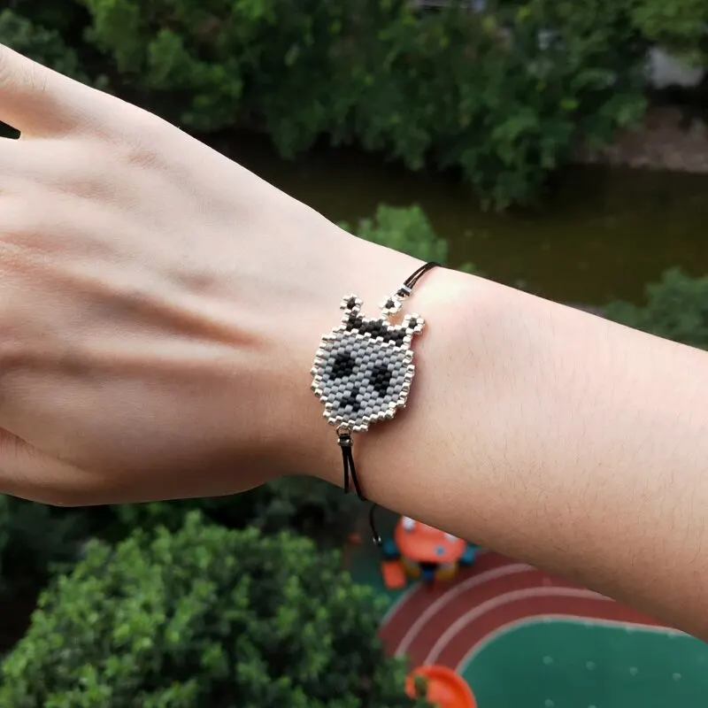 FAIRYWOO браслет с черепом DIY Аксессуары Набор для изготовления ювелирных изделий