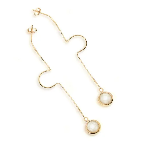 

GOLD PERA Silver Earrings