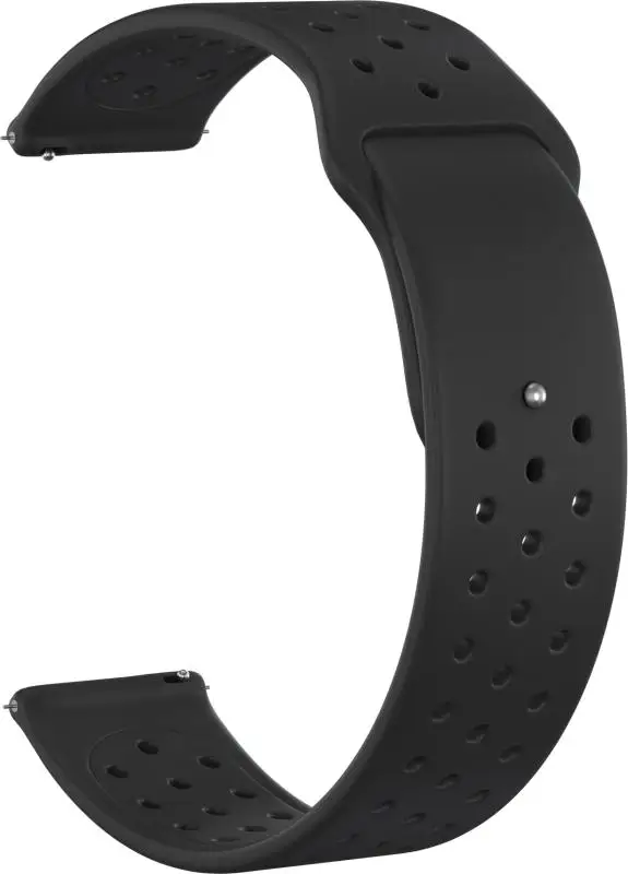 Ремешок силиконовый GSMIN Sport Edition 20 для Samsung Galaxy Watch Active / 2 (Черный) | Наручные часы