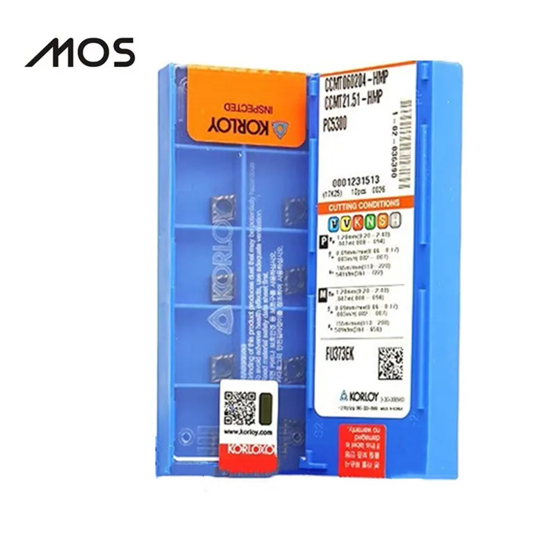 

MOS Carbide Insert CCMT060204 HMP PC5300CNC CNC Lathe Turning Blade Cutting Tool Machinery Turning Tool Insert