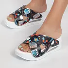 Женские ортопедические босоножки Sabo, удобные модные шлепанцы на толстой платформе, мягкие сланцы из ЭВА, Нескользящие, 2022 Женские сандалии босоножки женские обувь женская сандали женские туфли женские тапочки