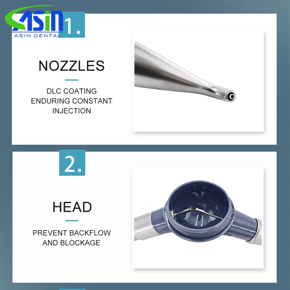 4 hole Dental Air Polisher Abrasion Microetcher Sandblasting Sandblaster Teeth Polishing Air Prophy dentistry tools