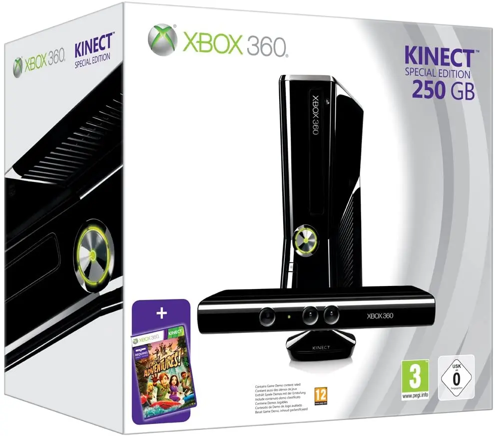 Консоль XBOX 360, 250 ГБ + Kinect, Приключения игры! -Ограниченный выпуск  (хороший товар б/у) - купить по выгодной цене | AliExpress