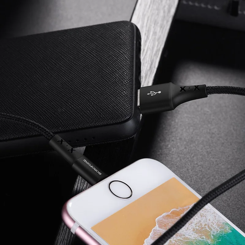 USB кабель BOROFONE BX20 Enjoy Charging Data Cable 8-pin (черный) | Мобильные телефоны и аксессуары