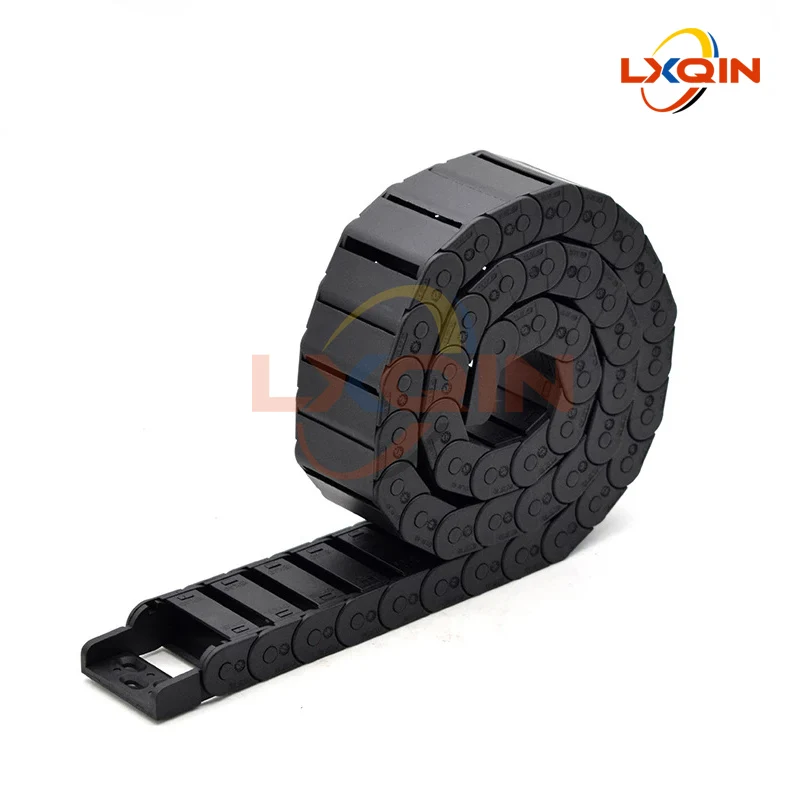 

LXQIN 1m Drag Chain Semi-Enclosed 15*40mm Wire Transmission Chain Carrier Plastic Drag Towline For Printer CNC Engraving