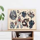 Винтажный постер с моряками, винтажный постер с принтом, подарок для мужчин, Морская Лодка, корабль, ретро настенное художественное изображение, холст, картина, человек, декор в виде пещеры