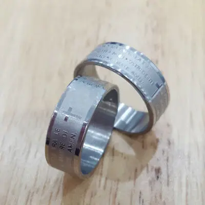 Молитвенное кольцо для мужчин и женщин итальянская ава Мария крест отец наш yu 99