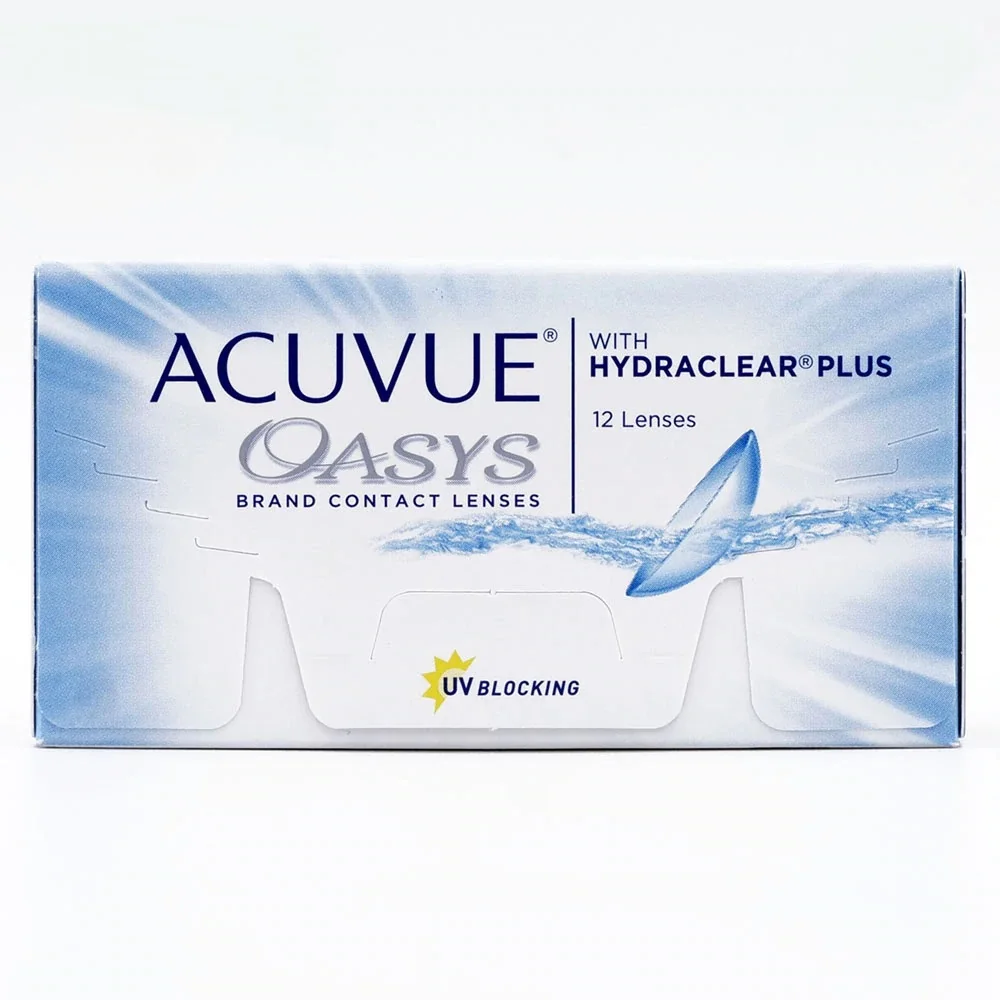  Оригинальные Контактные линзы Johnson \u0026 Johnson Acuvue Oasys (12 шт) Двухнедельные 