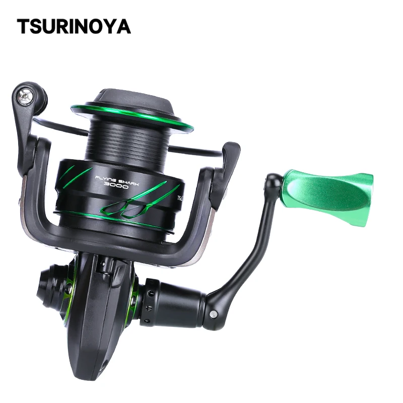 TSURINOYA полностью Металлическая Рыболовная катушка FLYING SHARK 2000 3000 6 2: 1 высокая