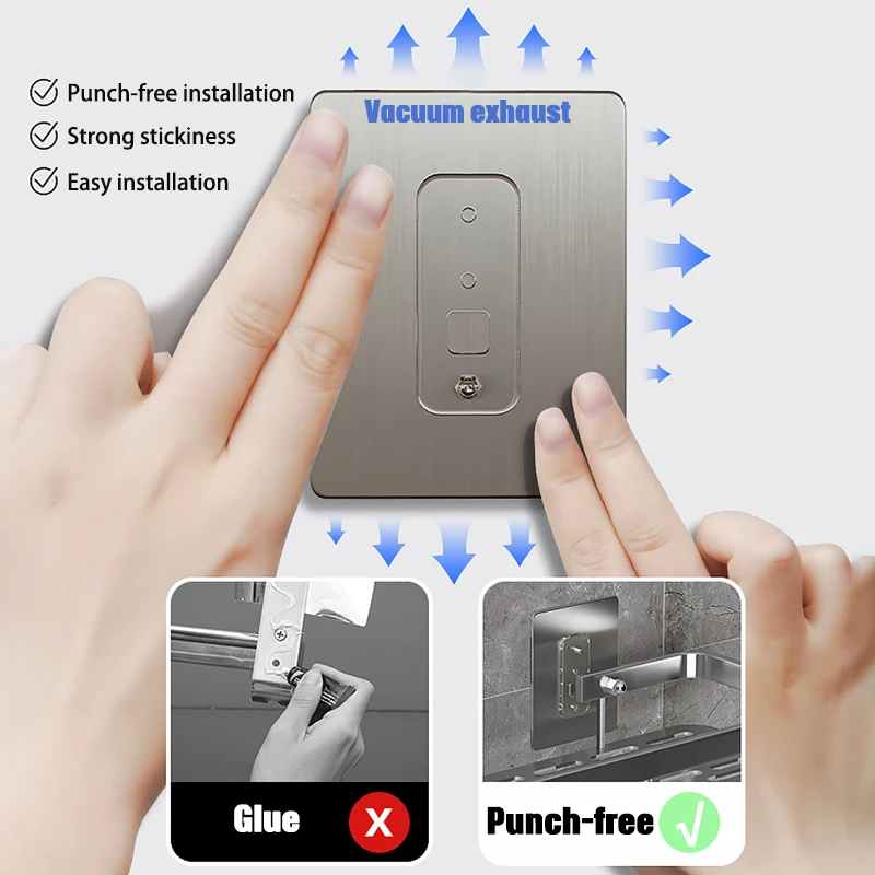 ELOSSA Bathroom Shelves Punch-free Corner Shelf Shower Storage Rack Kitchen Holder Toilet Organizer Accessories | Дом и сад