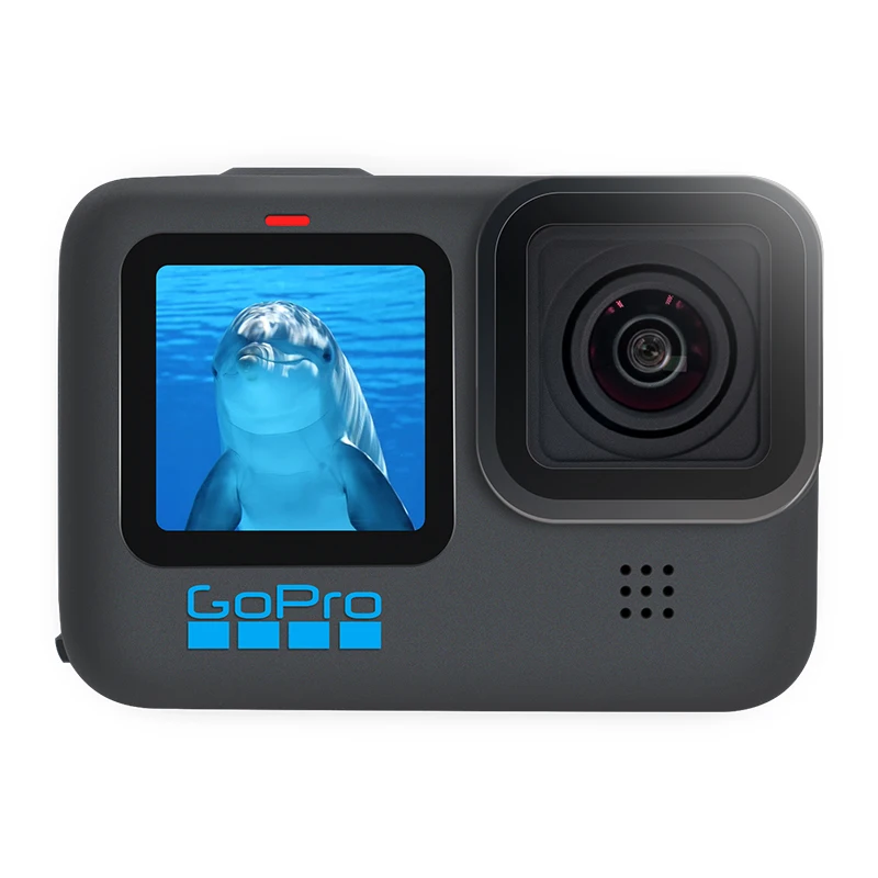 GoPro HERO 10 Black Underwater Action Camera 4K 5.3K60 Video, Helmet Sports Cam 23MP Photos, 1080p Live Streaming Go Pro HERO10