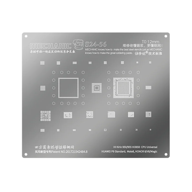 

Mechanic BGA Reballing Stencil for HUAWEI P20 P10 P9 P8/5C/5A Nova 2s Mate 20 Pro RS X 10 9 7 8 Honor V9 V8 7 7i X2 CPU IC Chip