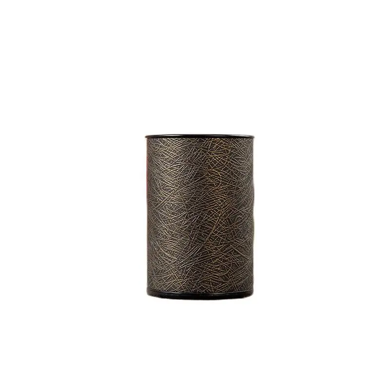 

Custom Printed Empty Industrial Paper Cylinder Cardboard Tubes Round Carton Box Tea Packaging Can With Tin Lid