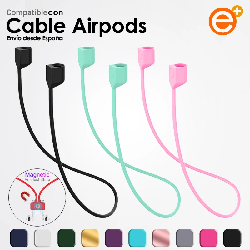 Силиконовая Коррея с Iman совместимая Auriculares Airpods 2 3 Pro кордовая защита для auriculares TWS |