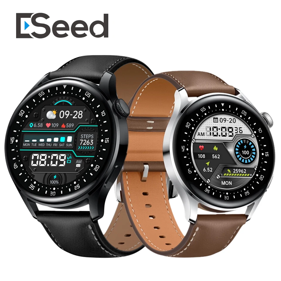 

ESeed D3 Pro Watch 3 Smart Watch 1.32 inch 360*360 BT Call IP67 Waterproof Heart Rate BP SPO2 Sport Health 2021 Smartwatch