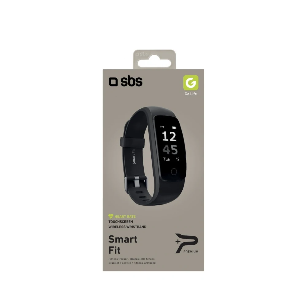 Смарт браслет SBS SMART FIT черный (TESPORTBEATHR096)|Смарт-браслеты| |