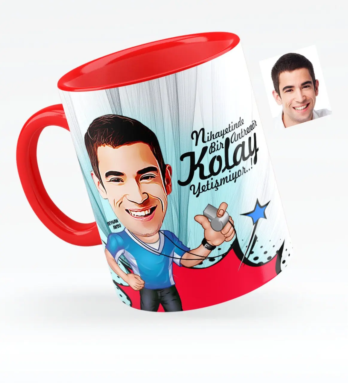 

Personalized Mr Coach Caricature Of Red Mug Cup-1