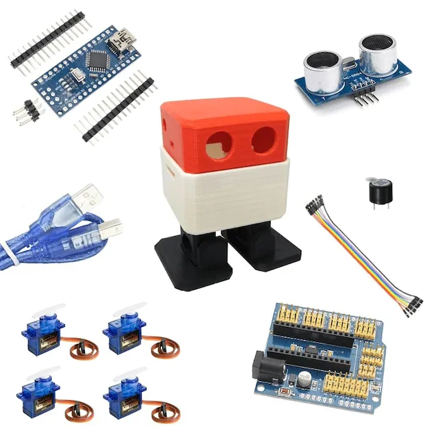 OTTO Robot Arduino Nano ходячие сервоприводы SG90 ультразвуковой датчик обход препятствий