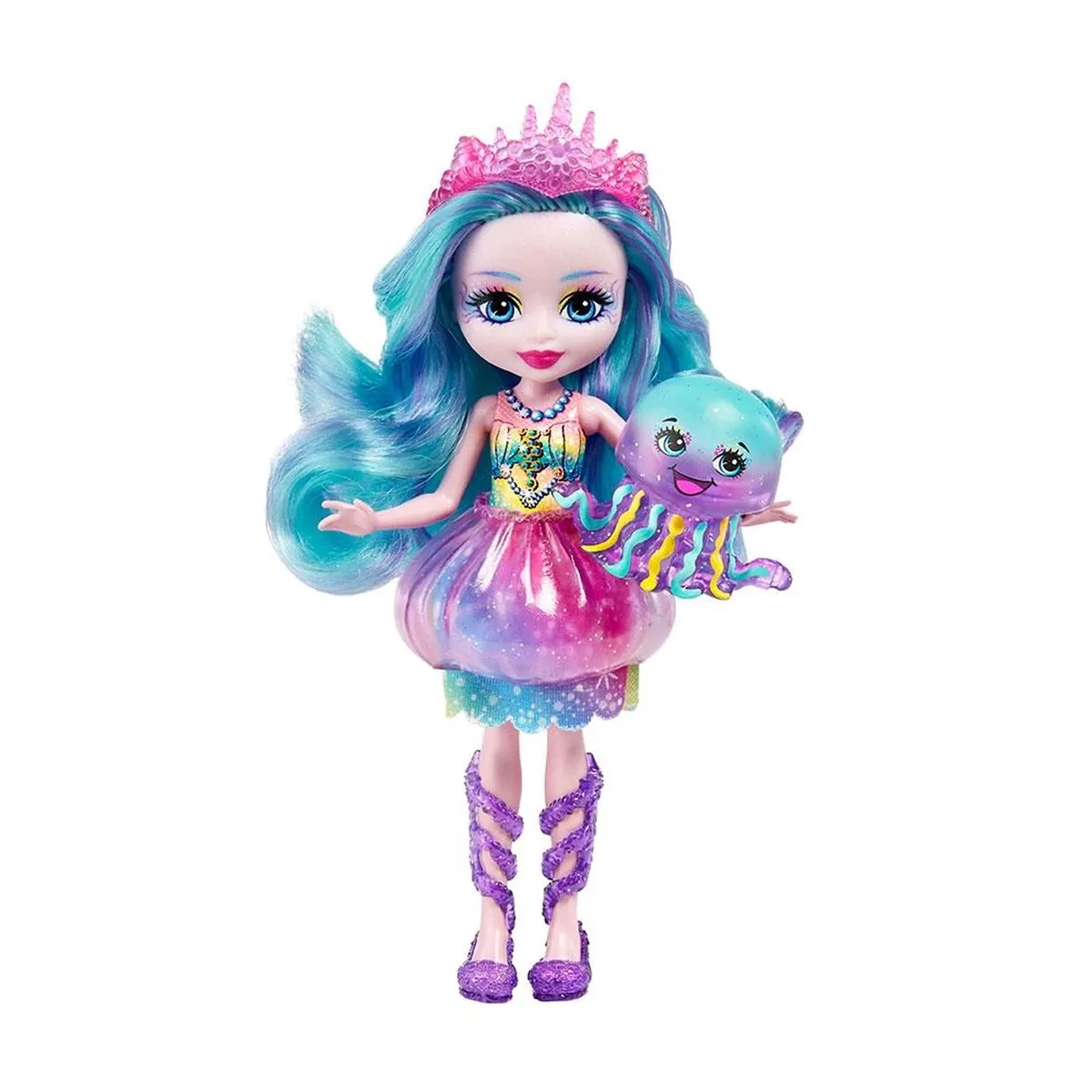 Кукла Enchantimals с дополнительным питомцем jelani Medusa и stingly hff34 mattel Оригинальная кукла