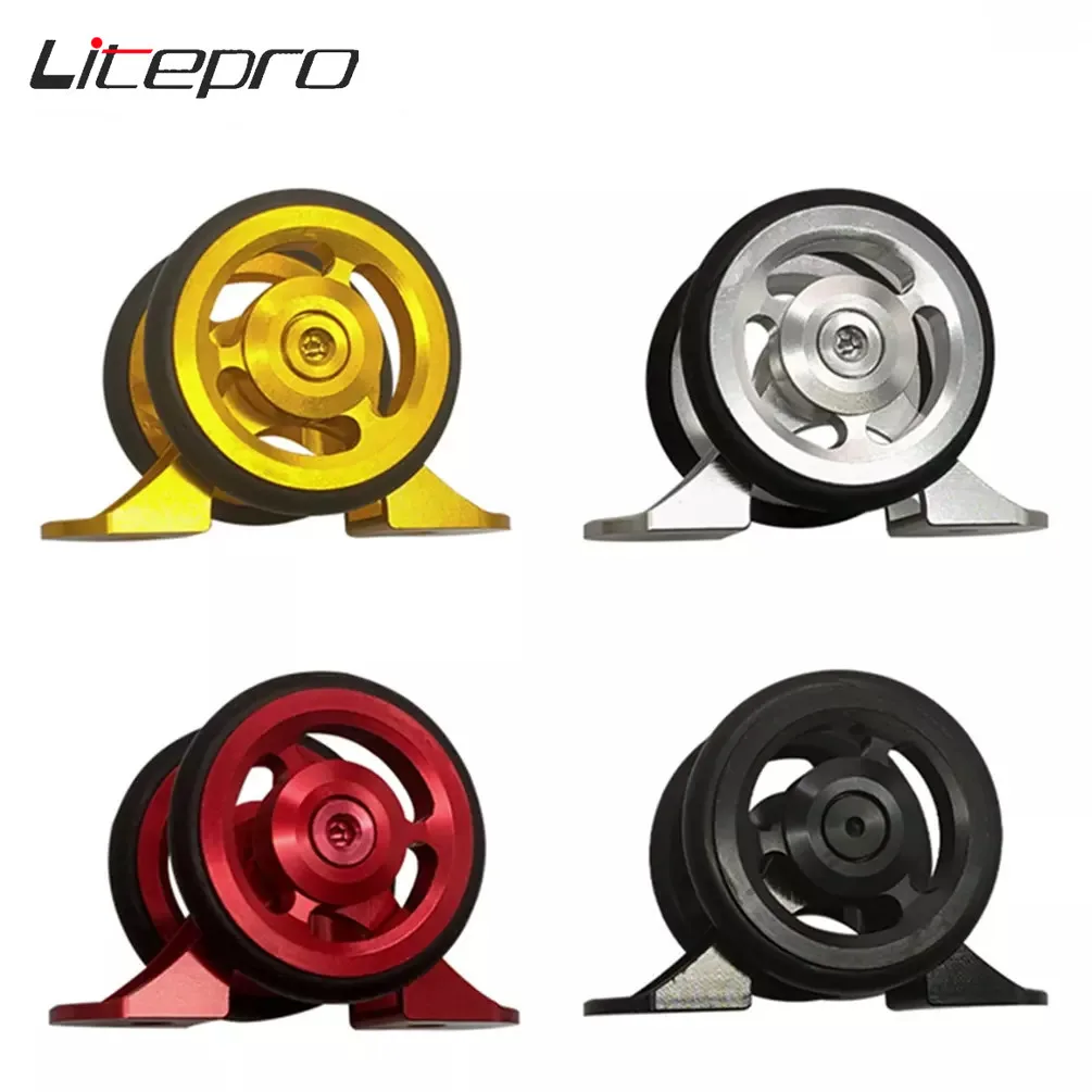 

Litepro Folding Bike Aluminum Alloy Mudguard Easy Wheels Mud Gear CNC Double Wheel Bicyle Guard Wheelset For Brompton