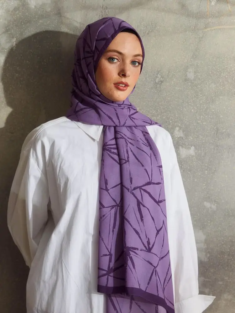 

Fashion Cashmere Medina Silk Crunch Pattern Shawl Comfortable Stylish Hijab Turkish Made Women Muslim Fashion Modest Clothing