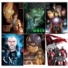 Алмазная живопись 5D сделай сам, Набор для вышивки крестиком из мультфильма Marvel, Железный человек, аксессуар для домашнего декора