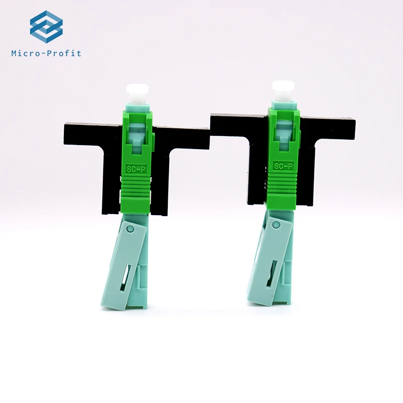 Embedded-SC APC Fiber Optic Quick Connector FTTH Single-Mode Fiber Optic Fast Connector Field Assembly Optical 53MM Connector