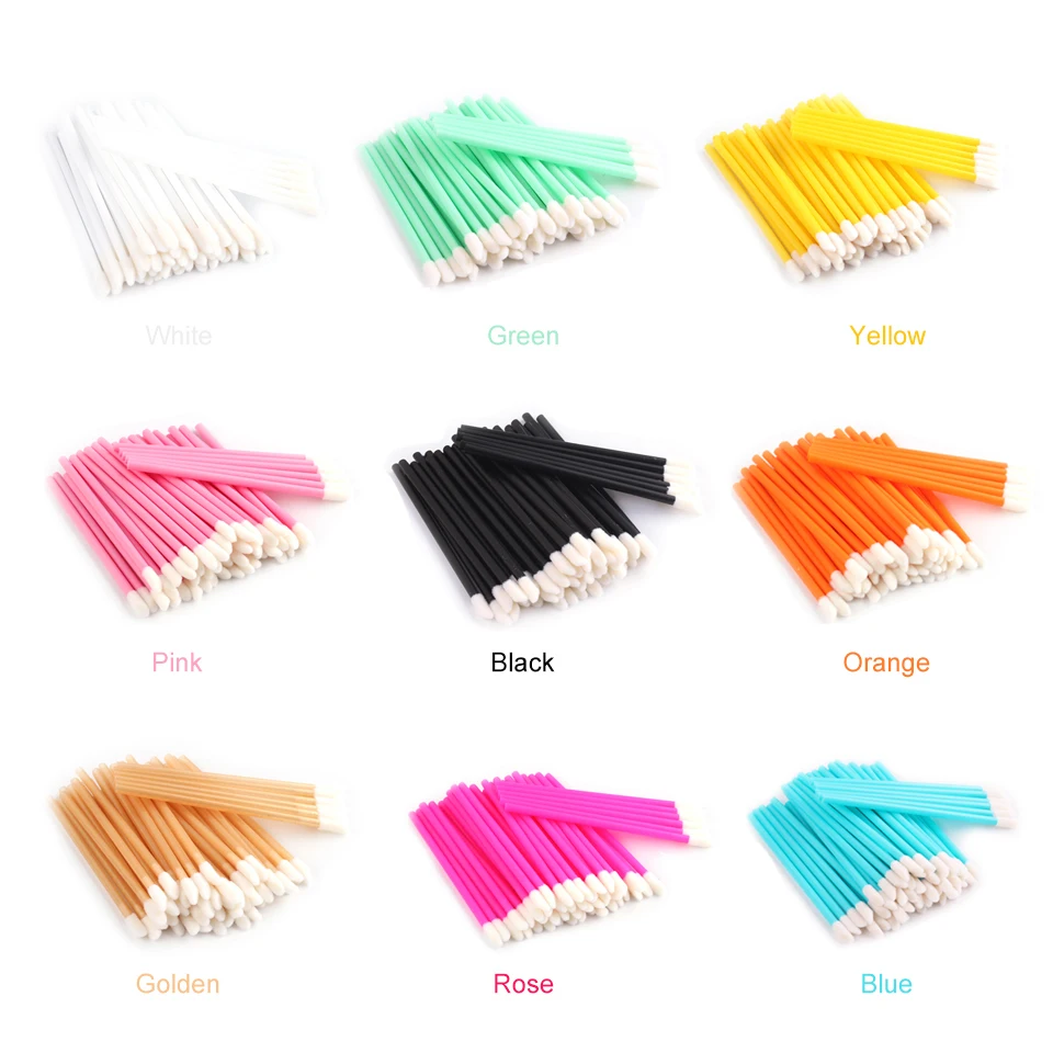 

Top Quality 50pcs Handle Mascara Wands For Make Up Disposable Lip brushes Eyelash Extension Tools