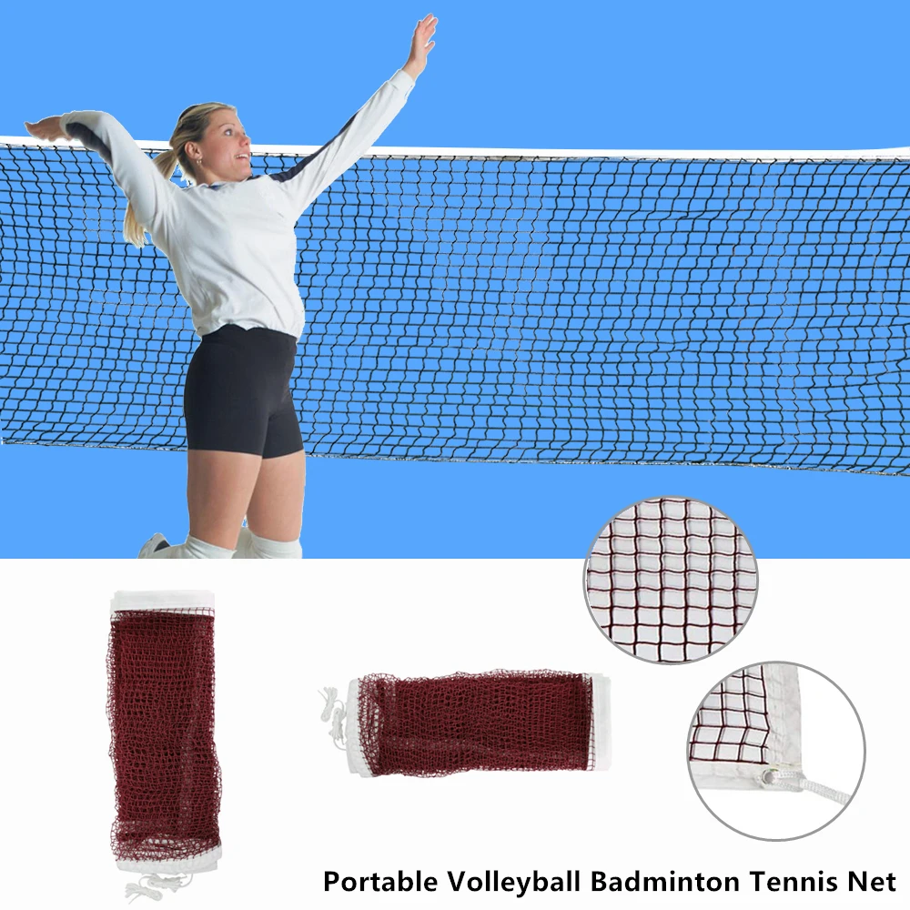 

6.1mX0.76m Portable Standard Badminton Net Outdoor Sport Competition Tennis Volleyball Training Net