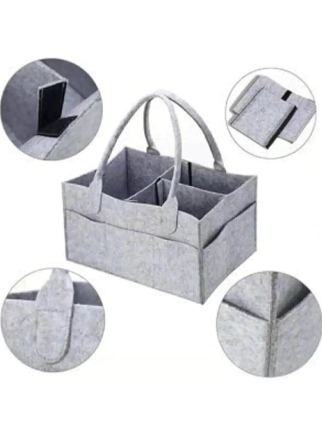 

1 Large 2 Small 3 Compartment Mother Baby Care Bag