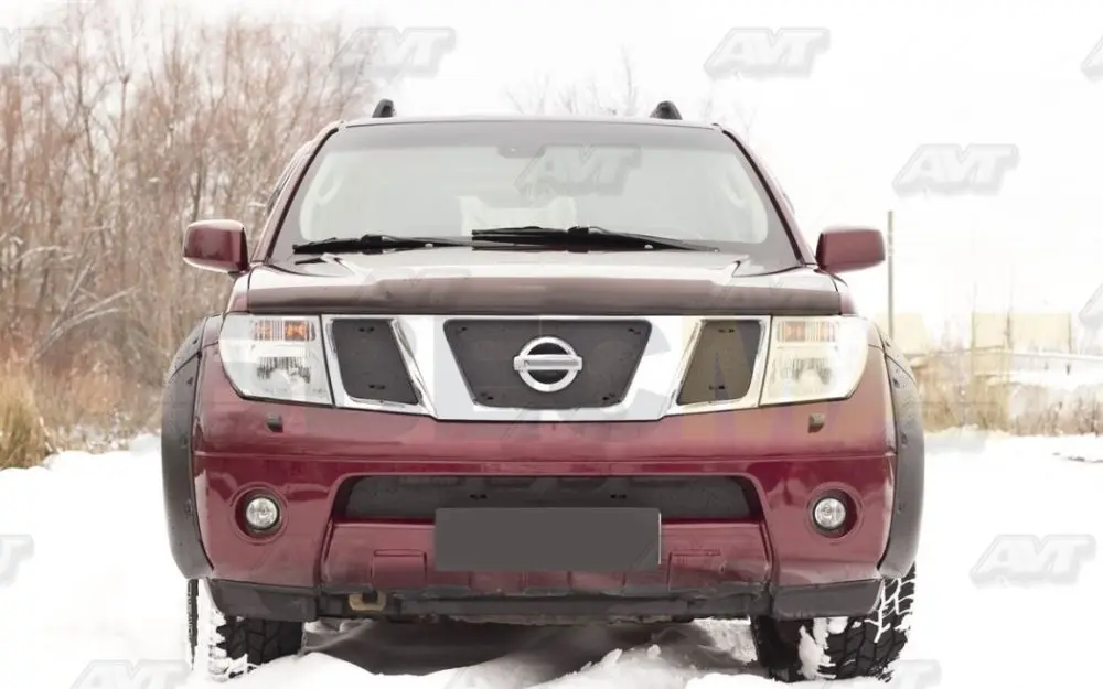 Зимняя крышка радиатора для Nissan Pathfinder 2004 ~ 2010 пластик ABS рельефная передний бампер