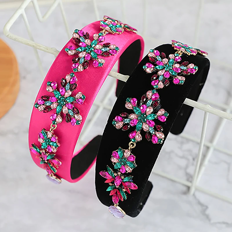 

Женские бархатные повязки ZHINI ручной работы для невесты, свадебные аксессуары, подарок для вечеринки