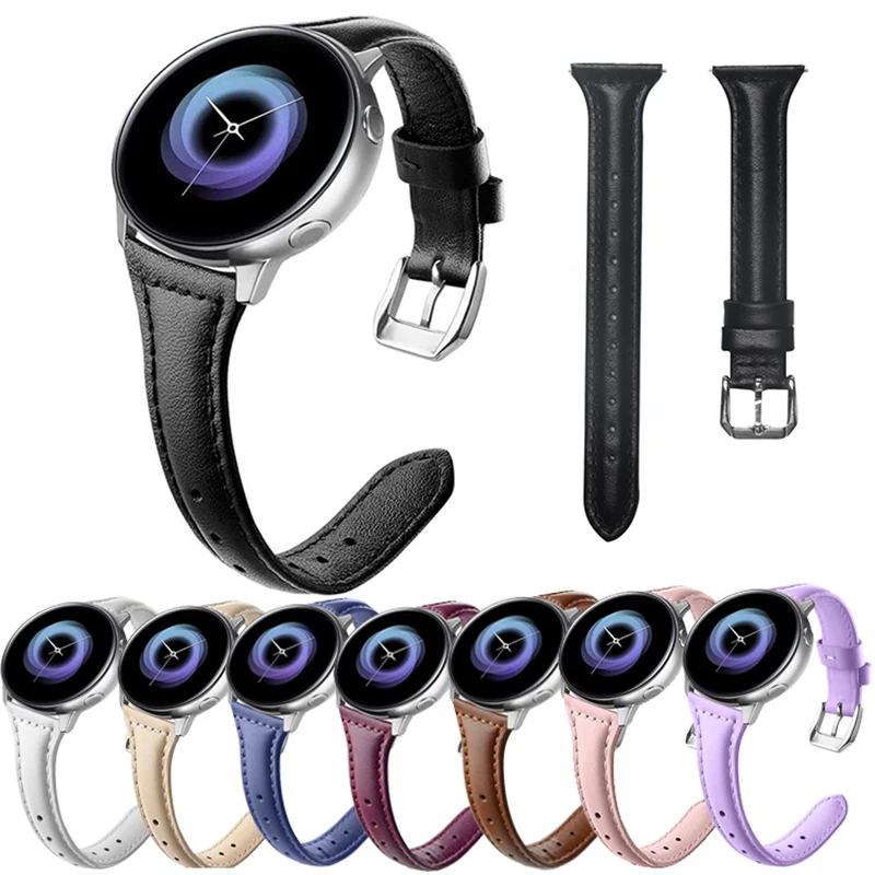

22mm Leather Watch Bands for Samsung Galaxy Watch 3 45mm Bracelet Sport Strap for For Huawei GT Elegant/GT2 46mm/Magic2/amazfit