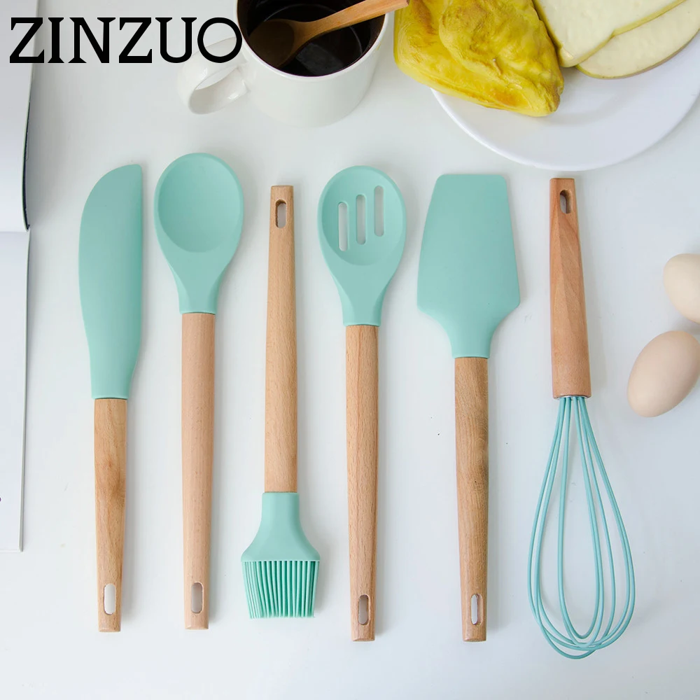 Силиконовые наборы ZINZUO 6 шт./компл. ложка для взбивания яиц лопатка щетка масла