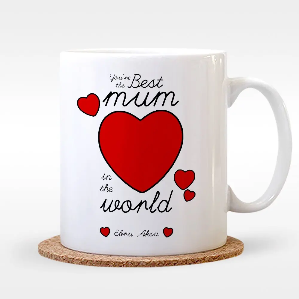 

Персонализированная Белая Кружка World Best Mother Design Cup-13