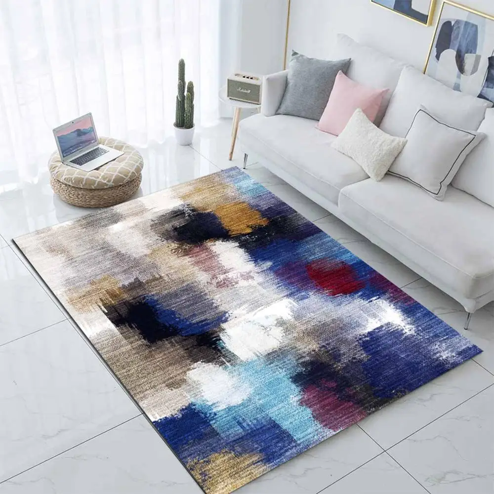 Еще синий чёрный коричневый серый абстрактная живопись акварель 3d печати