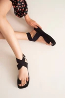 2021 summer women suet womens sandals flat platform elegant high quality for lady elegant new clip toe shoes muffin sandalias